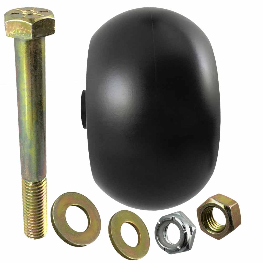 Deck Wheel and Hardware kit for Hustler 788166 5" x 2-3/4" Bore 1/2" Made in USA