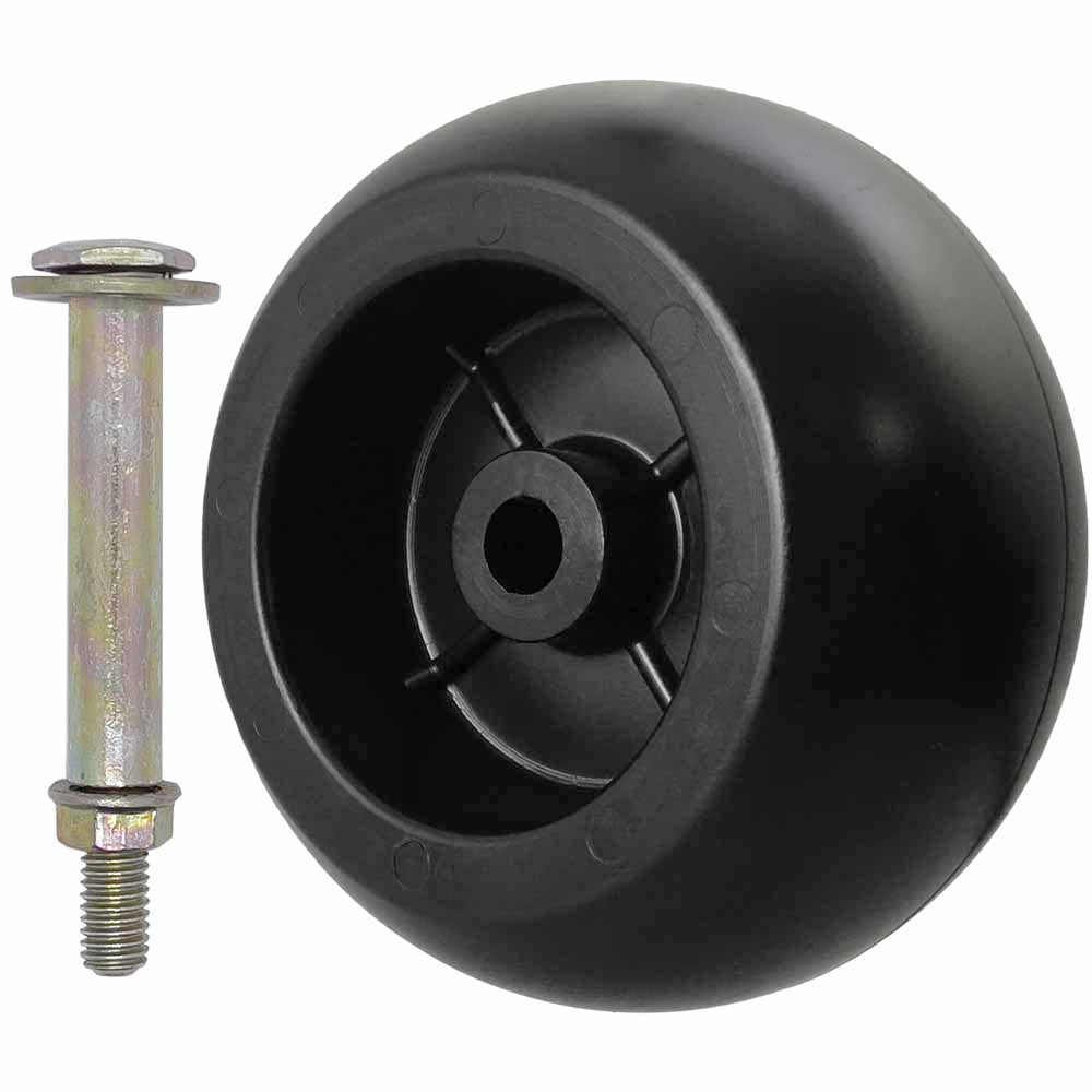 Deck Wheel and Hardware kit for Husqvarna 532133957 596434404 5" x 2-3/4" Bore 1/2" Made in USA