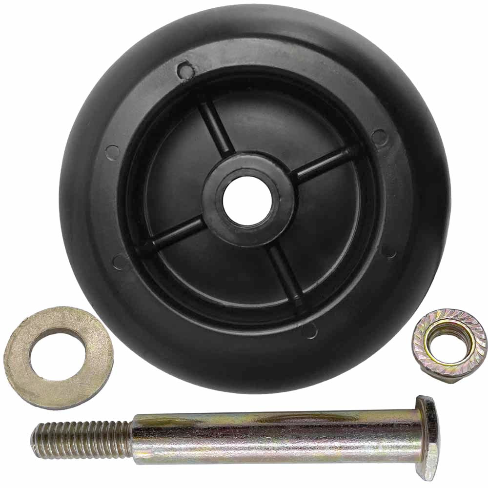 Deck Wheel and Hardware kit for Husqvarna 532133957 596434404 5" x 2-3/4" Bore 1/2" Made in USA