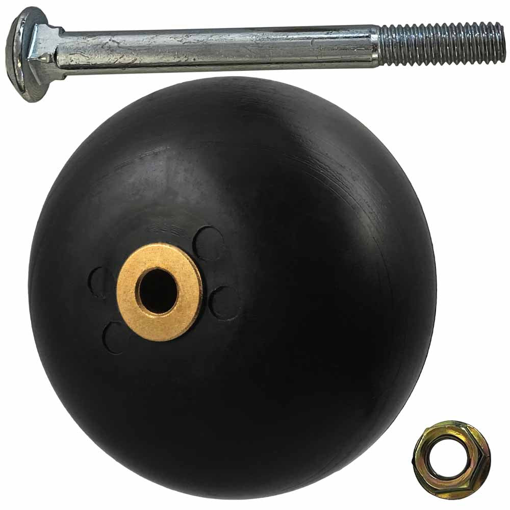 Anti-Scalp Deck Wheel w/Bushing and Hardware kit for SCAG 481632 04003-26 4-1/2" x 3" Made in USA