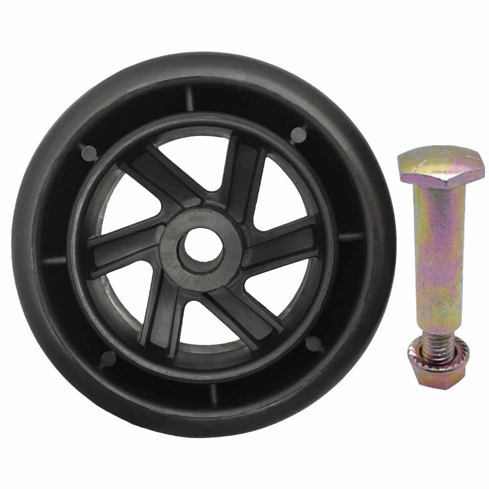 Deck Wheel and Hardware kit 5" x 1 7/8" Bore 1/2" for Husqvarna 589527401 Made in USA