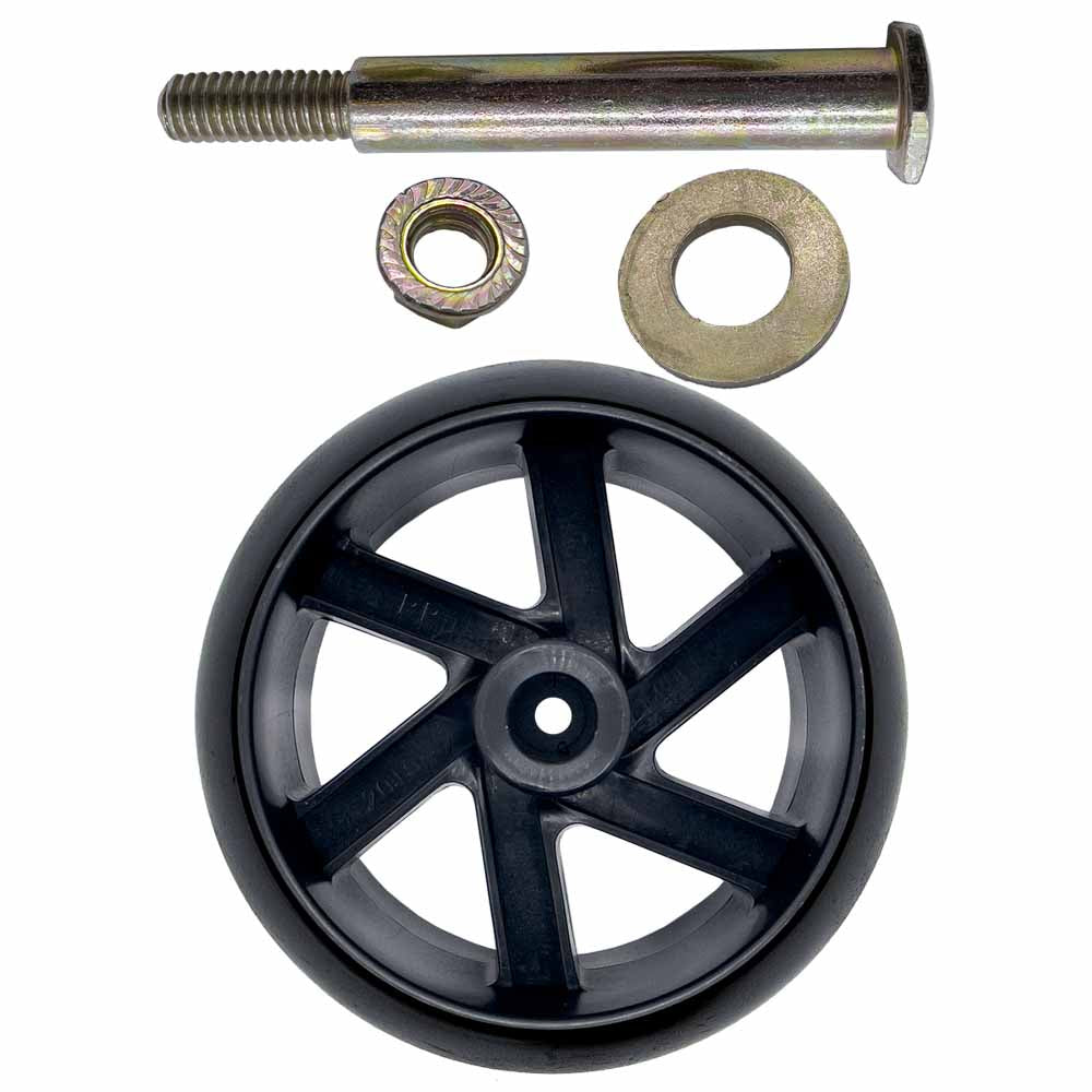Deck Wheels and Hardware kit 5" x 2 1/2" Bore 1/2" for Husqvarna 589527301 Made in USA