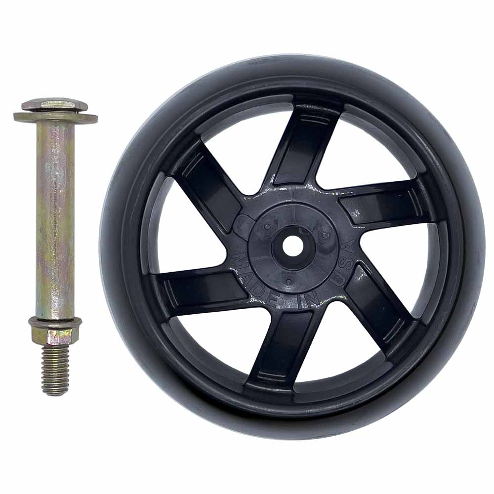Deck Wheels and Hardware kit 5" x 2 1/2" Bore 1/2" for Husqvarna 589527301 Made in USA