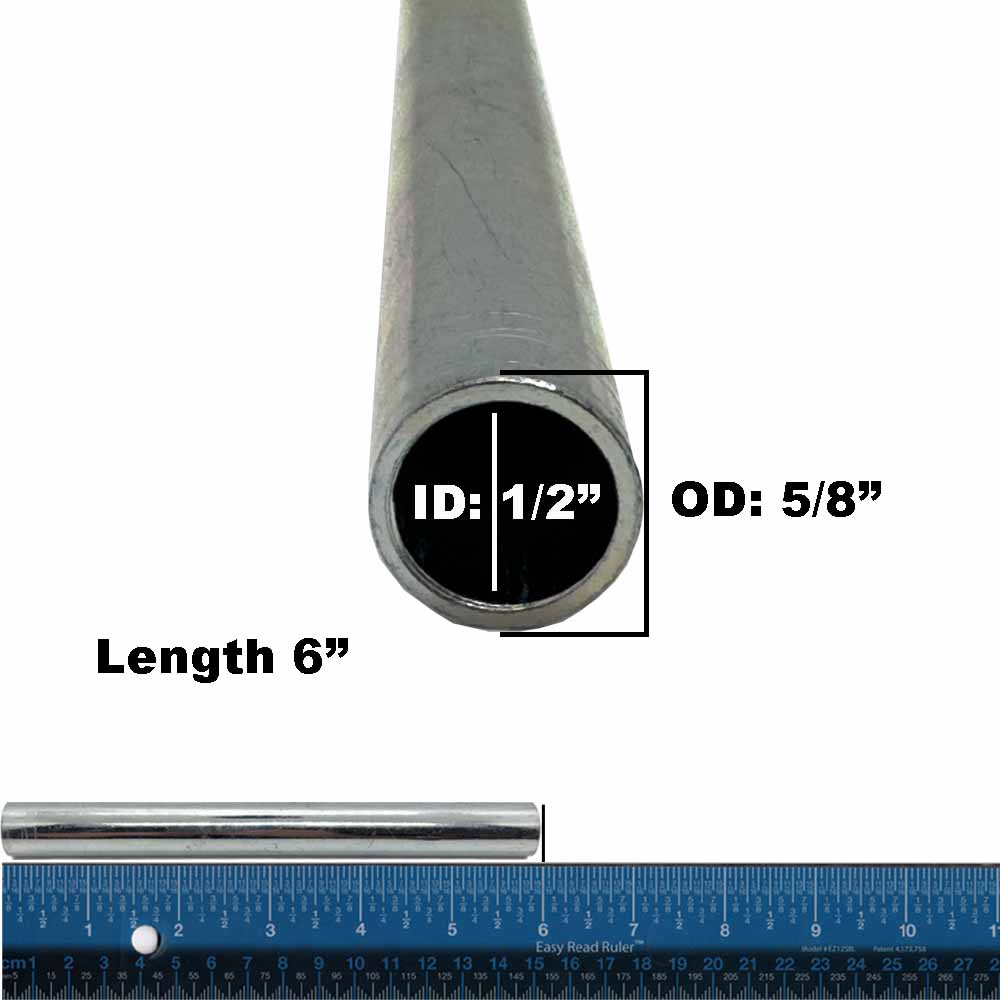 Spanner Bushing for Bad Boy 025-0008-00 Scag 43430 ID 1/2" OD 5/8" Length 6"