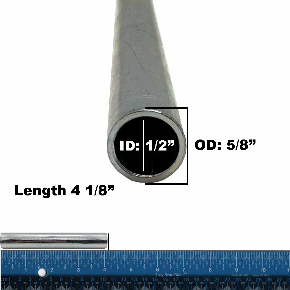 Spanner Bushing For SCAG 43022 Snapper 7022151 Bobcat 14380 Ferris 541657 ID 1/2" OD 5/8" L 4 1/8"