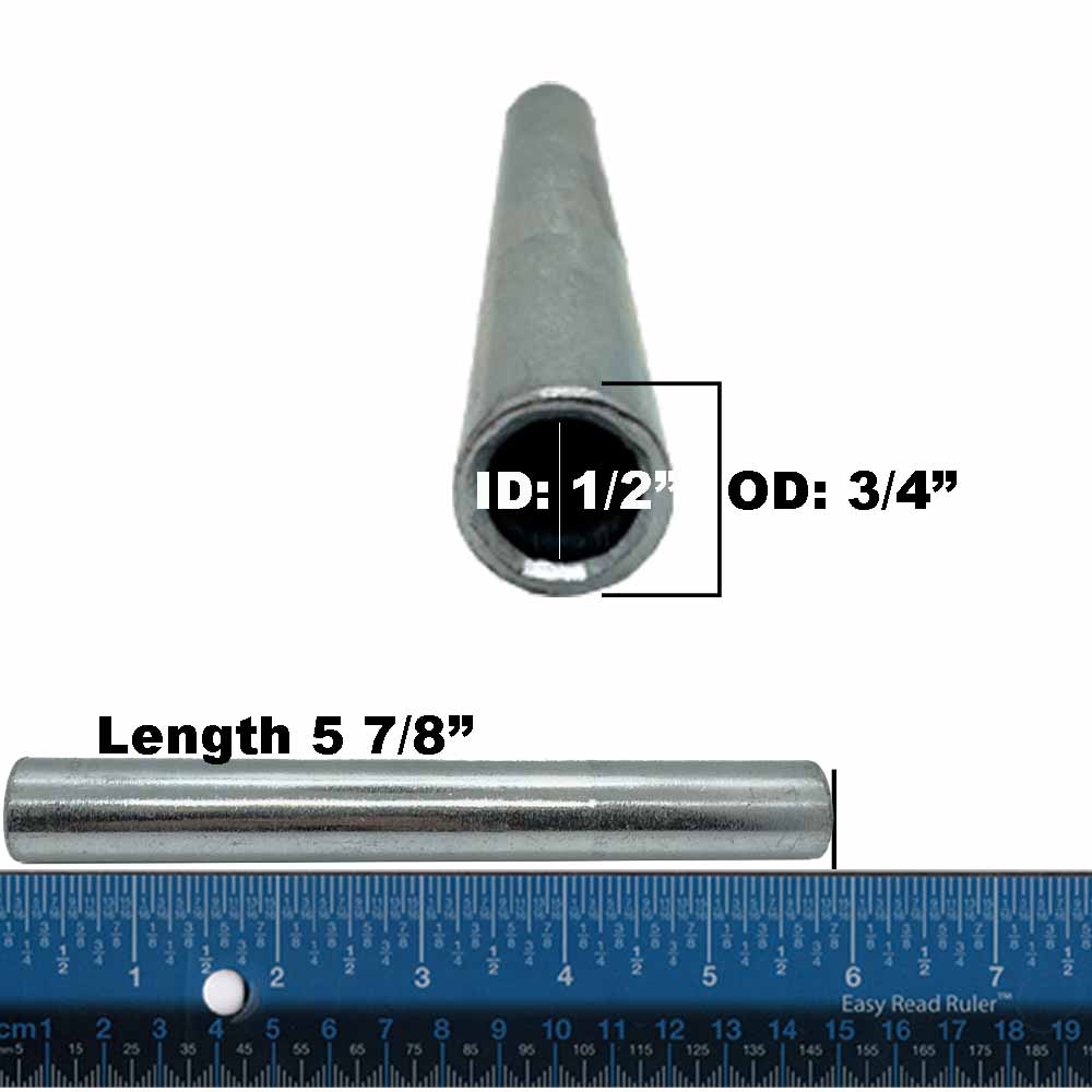 Spanner Bushing for Exmark Toro 1-633579  SCAG 43581 1/2" x 3/4" x 5 7/8"
