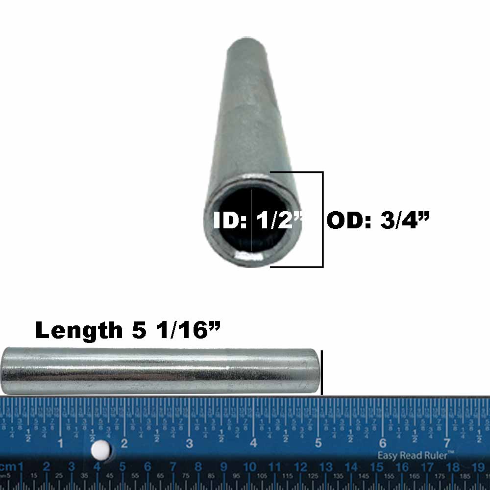 Spanner Bushing for Ariens Gravely 00278500 ID 1/2" OD 3/4" L 5 1/16"