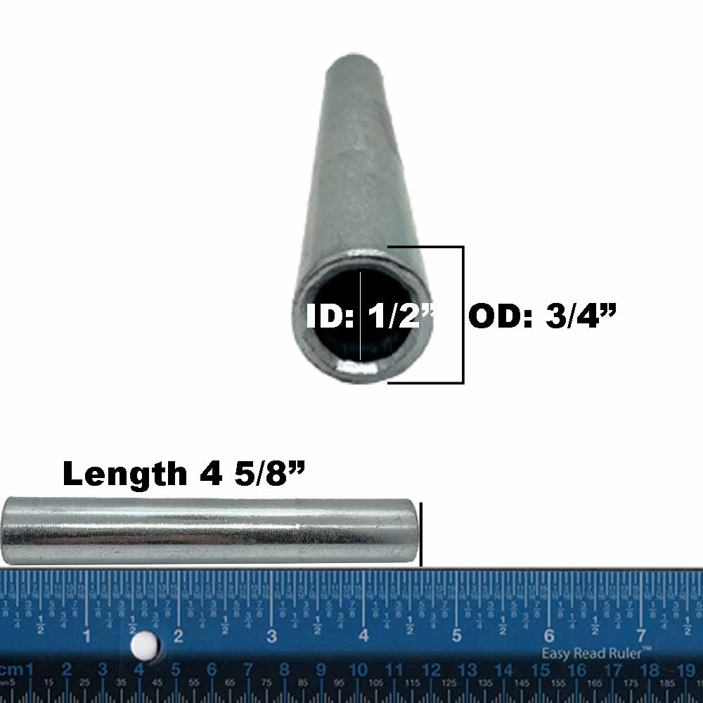Spanner Bushing for Exmark Toro 1-513547 E513547 ID 1/2" OD 3/4" L 4 5/8"