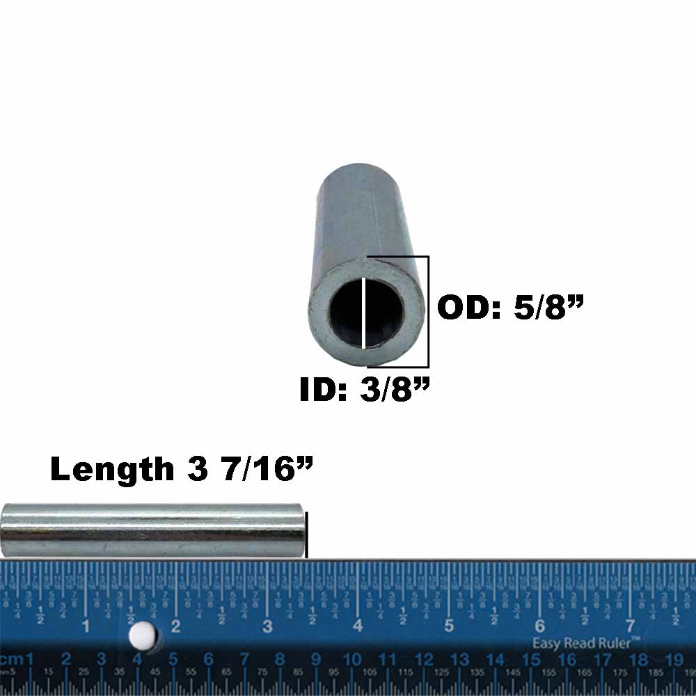 Spanner Bushing for Exmark Toro 98-7912 Grasshopper 942137 ID 3/8" OD 5/8" L 3 7/16"