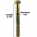 Deck Wheel and Hardware kit for Hustler 788166 5" x 2-3/4" Bore 1/2" Made in USA