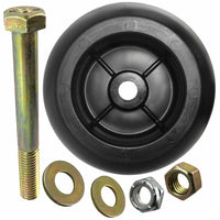 Deck Wheel and Hardware kit for Hustler 788166 5" x 2-3/4" Bore 1/2" Made in USA