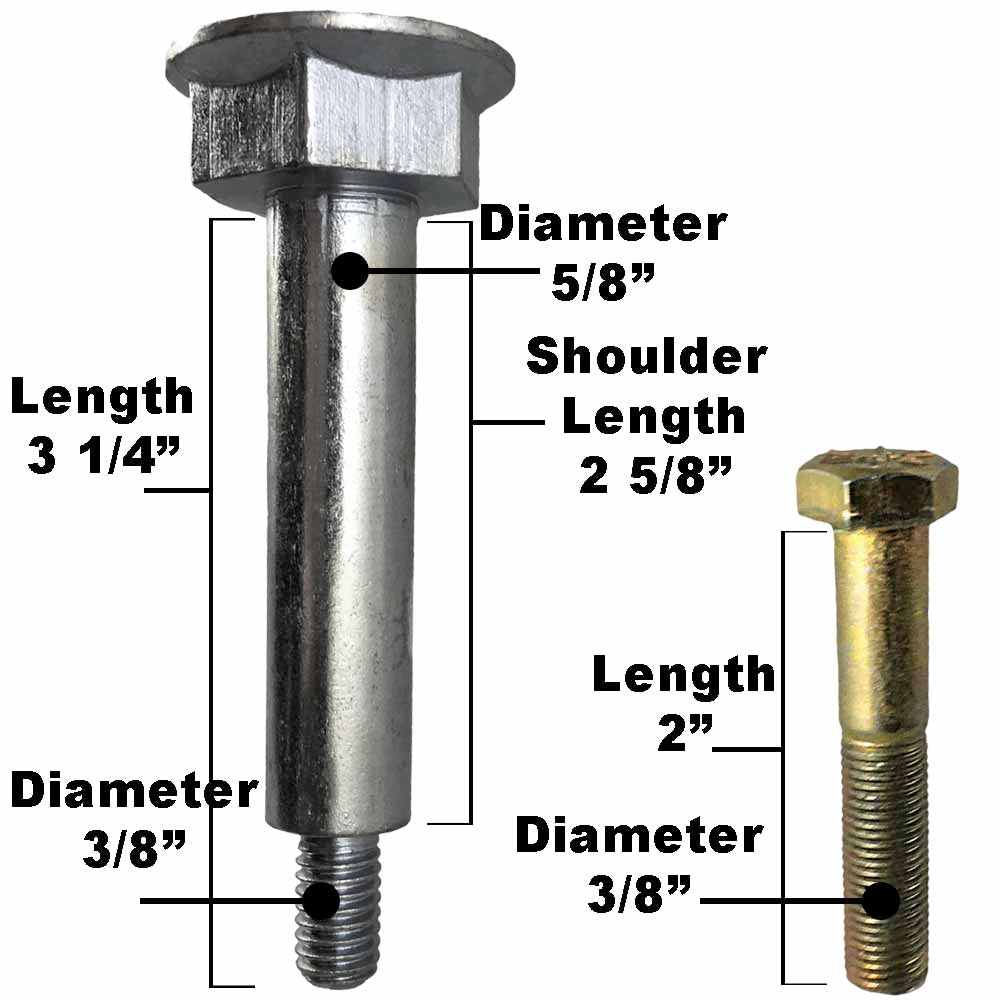 Deck Wheel and Hardware kit for Exmark Type B 109-2098 103-7263 5" x 3-1/4" Bore 5/8" Made in USA