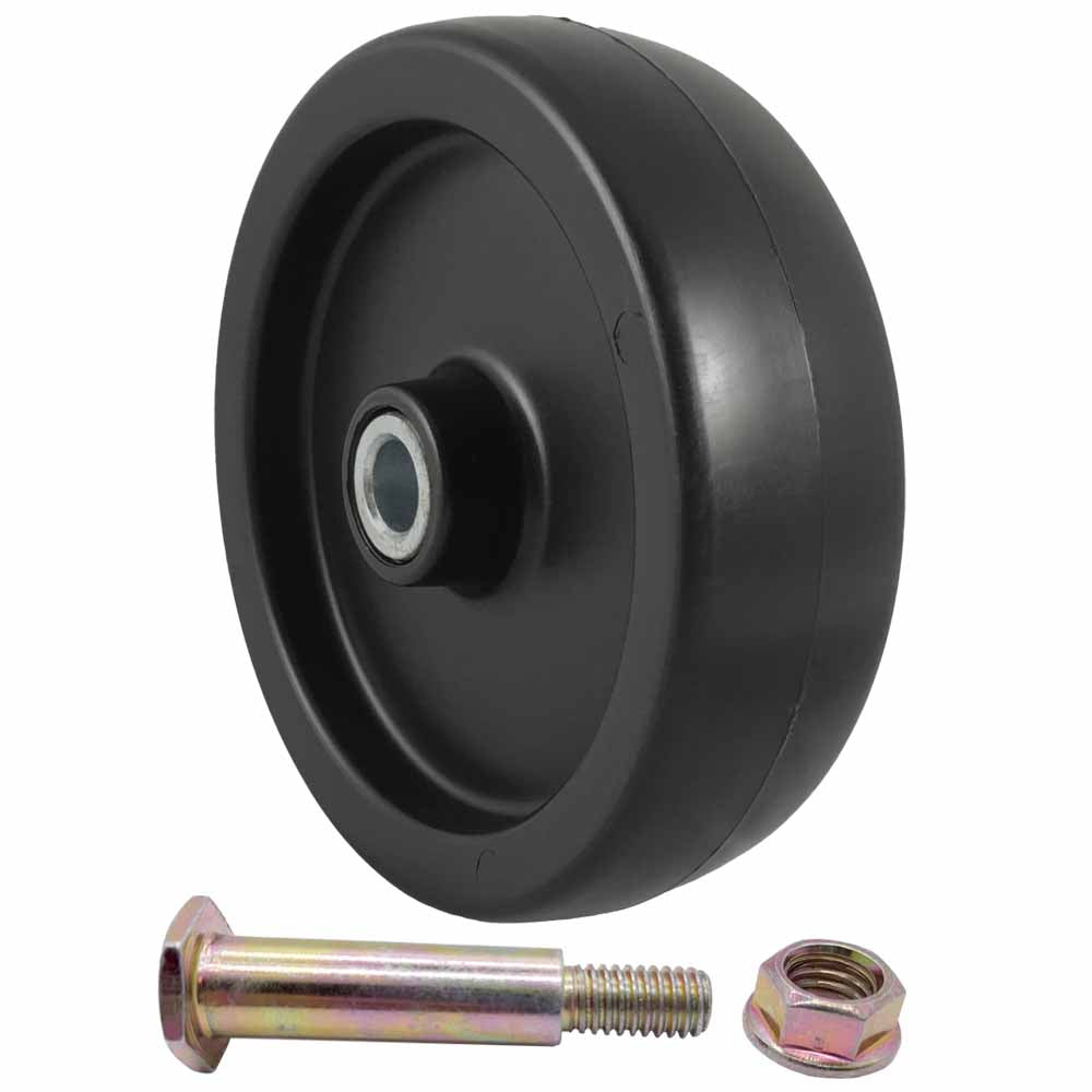 Deck Wheel and Kit replaces part numbers 532105455  61-9760 AM33718 5" x 1-3/8" Bore 1/2" Made in USA