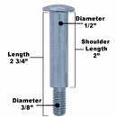 Deck Roller and Hardware kit for Simplicity, Snapper, Ferris 1714760SM 2108765SM 4" x 2" Bore 1/2" Made in USA