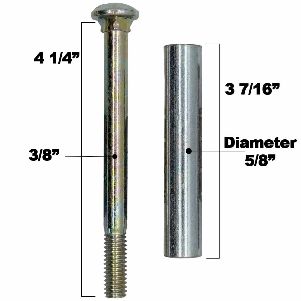 Deck Wheel and Hardware kit for Grasshopper 484230 247310 942137 5" x 2-3/4" Bore 5/8" Made in USA
