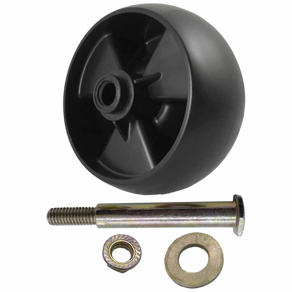 Deck Wheel and Hardware kit  5" x 2-3/4" Bore 1/2" for Cub Cadet, MTD, Troy-Bilt, Toro 753-04856A Made in USA