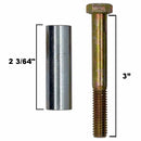 Deck Roller and Hardware kit 3" x 2" Bore 5/8" for Grasshopper 426122 902284 243365 Made in USA