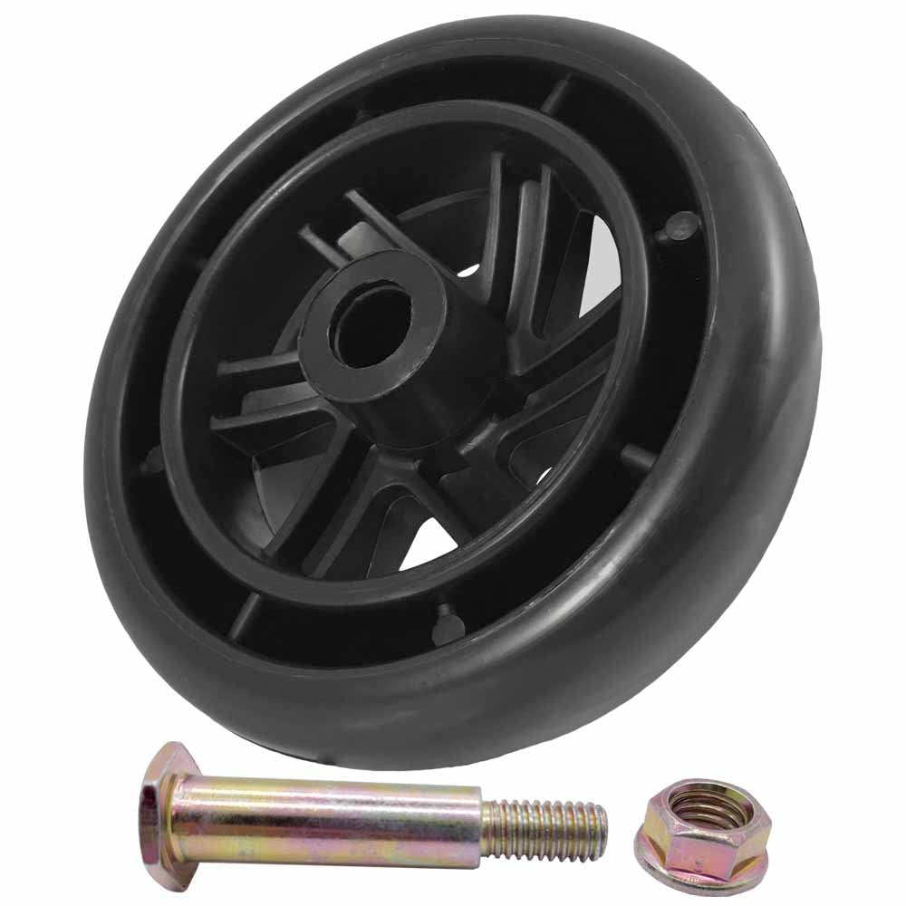 Deck Wheel and Hardware kit 5" x 1 7/8" Bore 1/2" for Husqvarna 589527401 Made in USA