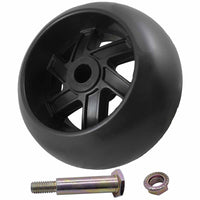 Deck Wheel and Hardware kit 5" x 1 7/8" Bore 1/2" for Husqvarna 589527401 Made in USA
