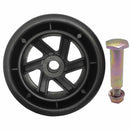 Deck Wheel and Hardware kit 5" x 1 7/8" Bore 1/2" for Husqvarna 589527401 Made in USA