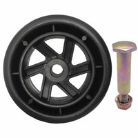 Deck Wheel and Hardware kit 5" x 1 7/8" Bore 1/2" for Husqvarna 589527401 Made in USA