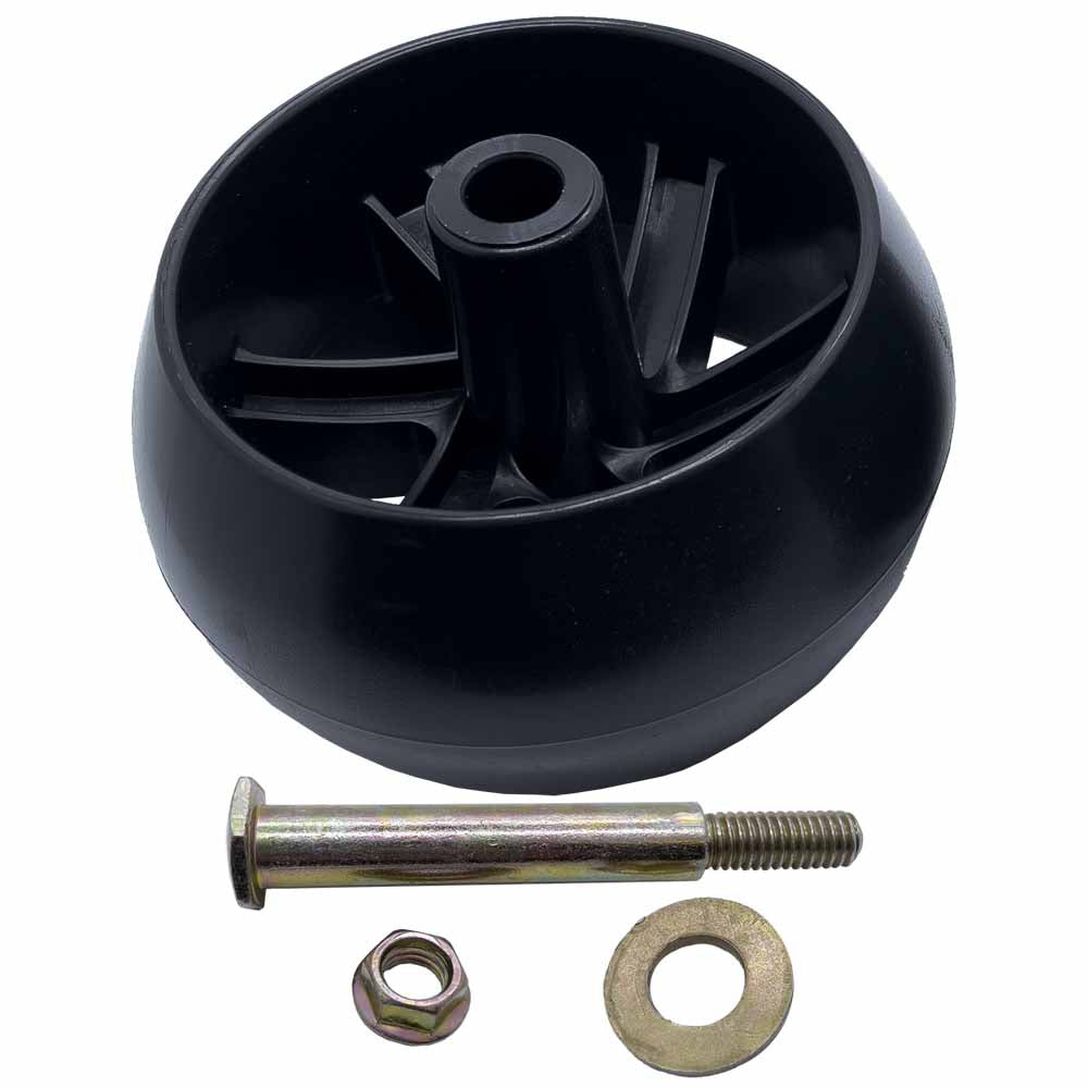 Deck Wheels and Hardware kit 5" x 2 1/2" Bore 1/2" for Husqvarna 589527301 Made in USA