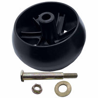 Deck Wheels and Hardware kit 5" x 2 1/2" Bore 1/2" for Husqvarna 589527301 Made in USA