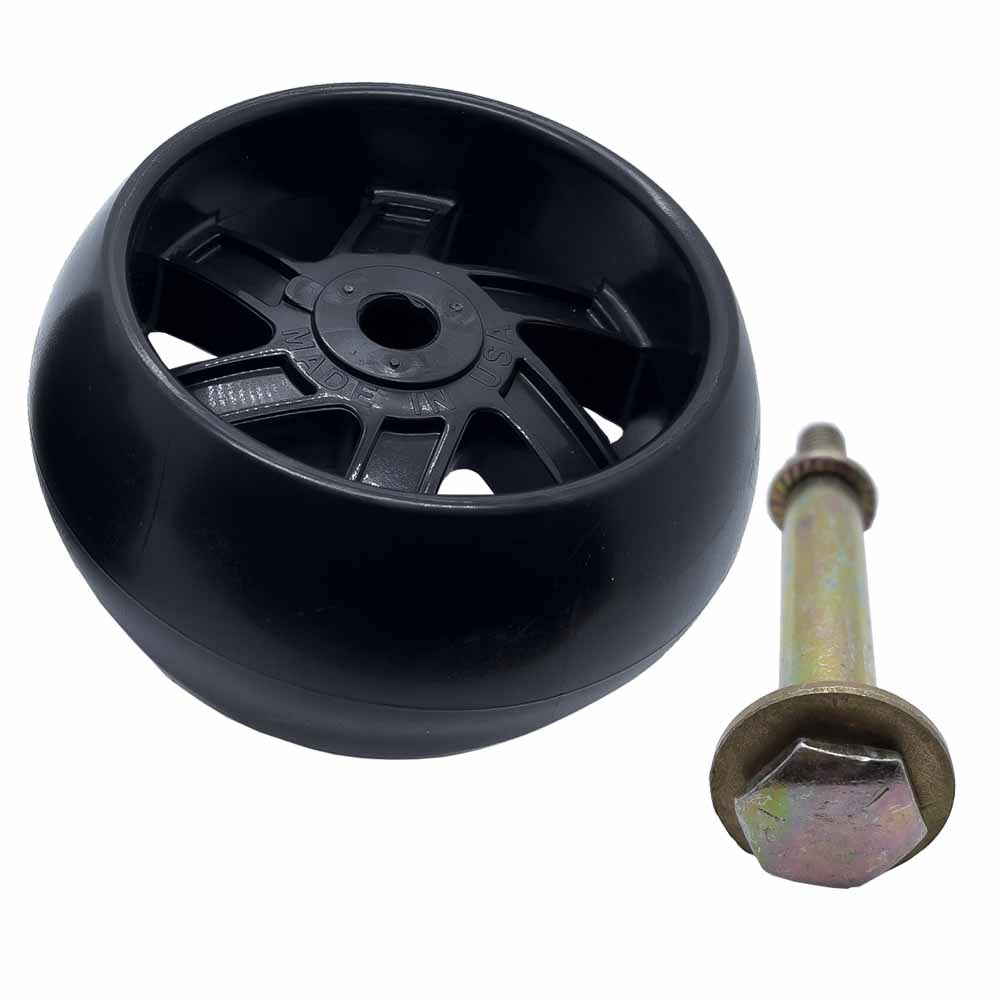 Deck Wheels and Hardware kit 5" x 2 1/2" Bore 1/2" for Husqvarna 589527301 Made in USA