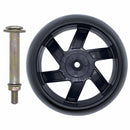 Deck Wheels and Hardware kit 5" x 2 1/2" Bore 1/2" for Husqvarna 589527301 Made in USA