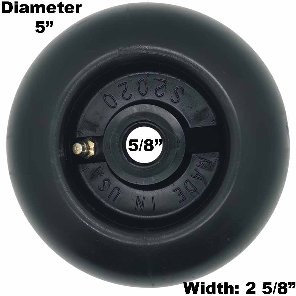 Deck Wheel 5"x2 5/8" with grease fitting for Cub Cadet MTD 634-3159