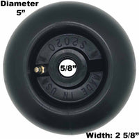 Deck Wheel 5"x2 5/8" with grease fitting for Cub Cadet MTD 634-3159