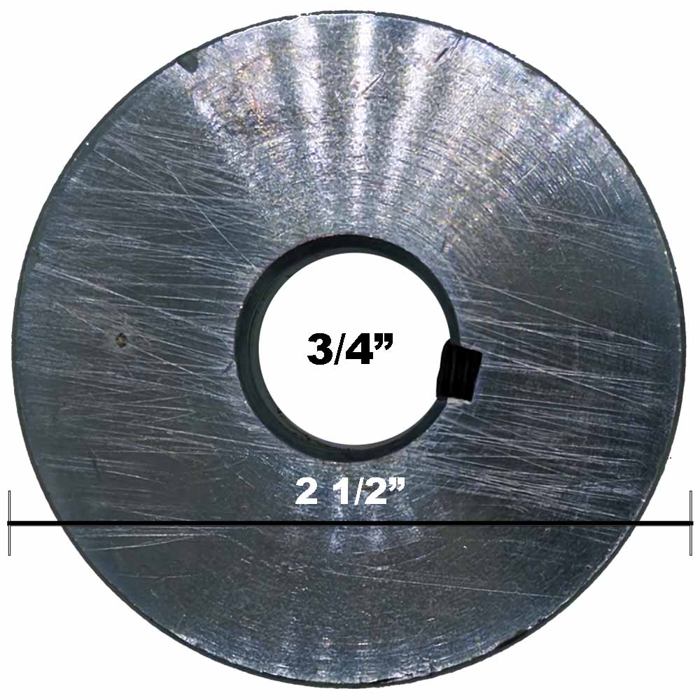 2-1/2" Pulley for McLane 1063-A Power Trim 334-1 Shaft  Size 3/4"