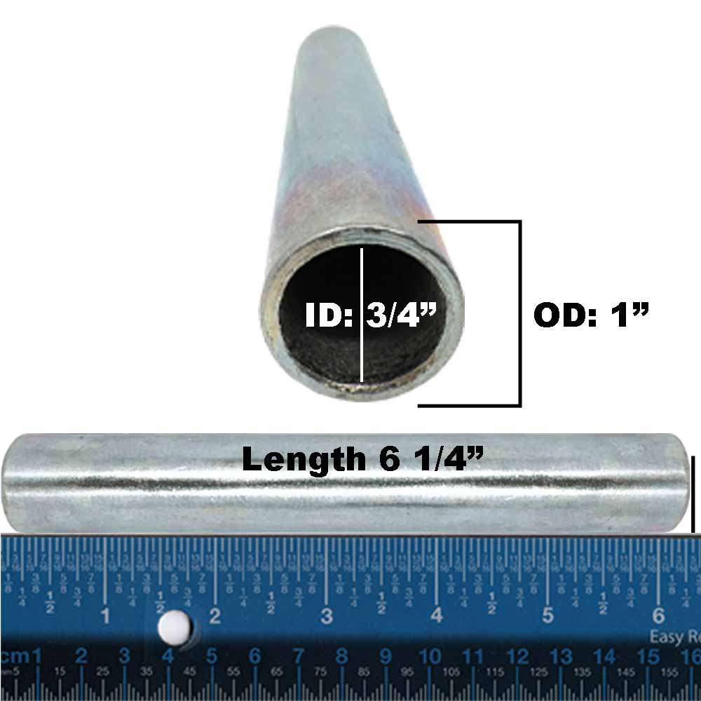 Spanner Bushing Spacer for Hustler 782771 ID 3/4" OD 1" L 6 1/4"