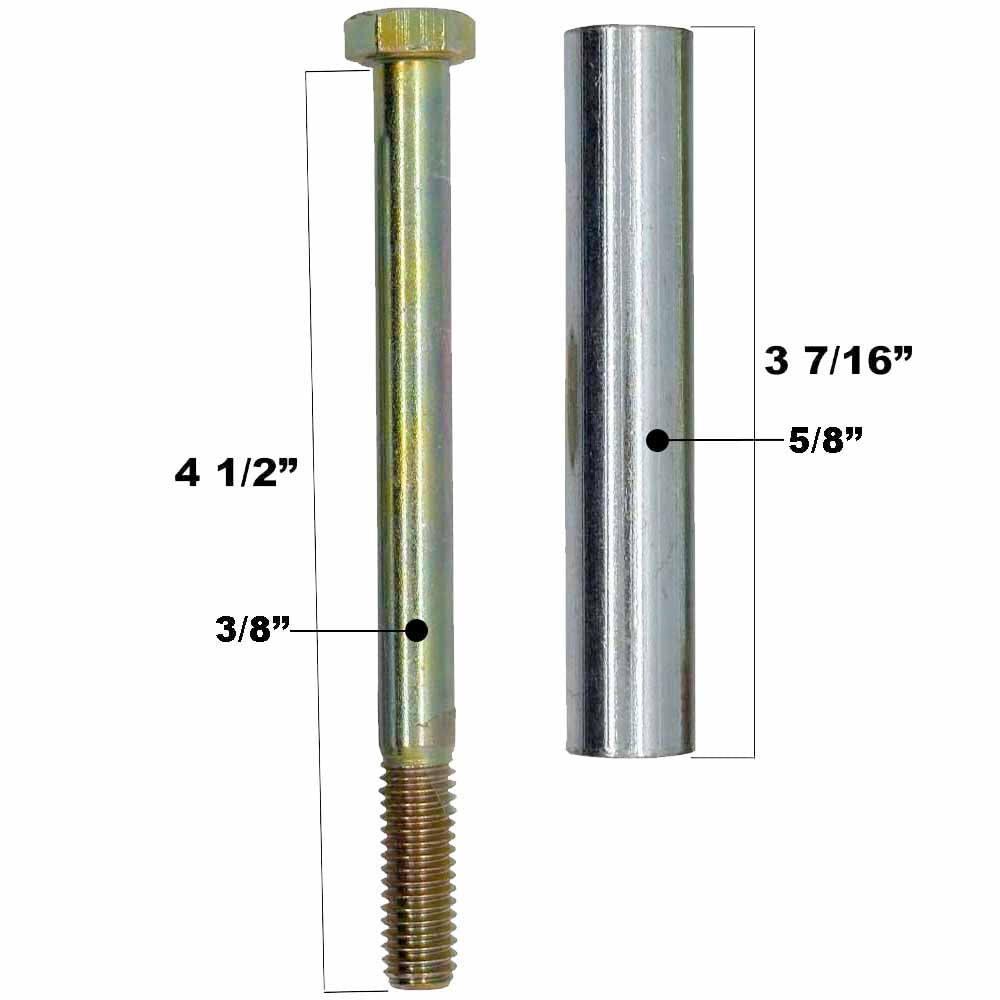 Deck Wheel and Hardware kit  for Toro Exmark 1-603299 98-7912 323-23 5" x 2-3/4" Bore 5/8" Made in USA