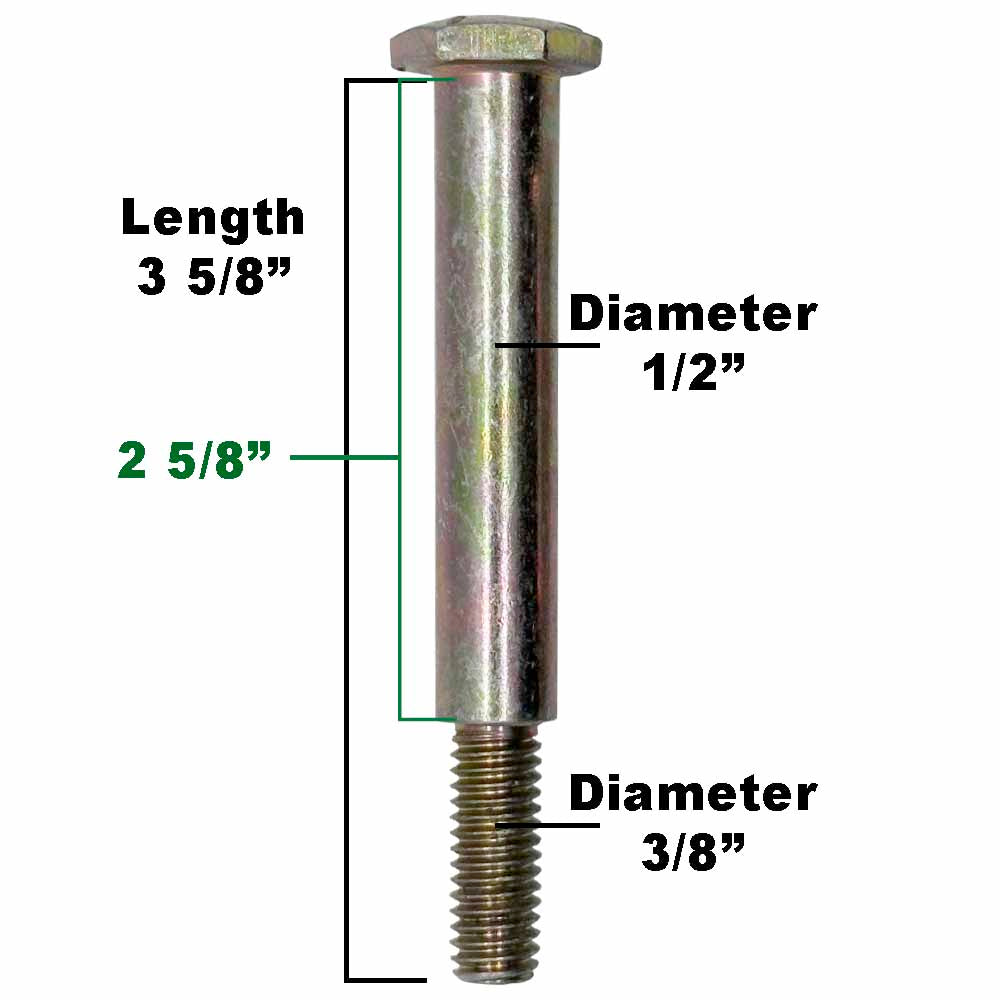 Deck Wheel and Hardware kit for Husqvarna 532133957 596434404 5" x 2-3/4" Bore 1/2" Made in USA