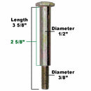 Deck Wheel and Hardware kit for Husqvarna 532133957 596434404 5" x 2-3/4" Bore 1/2" Made in USA